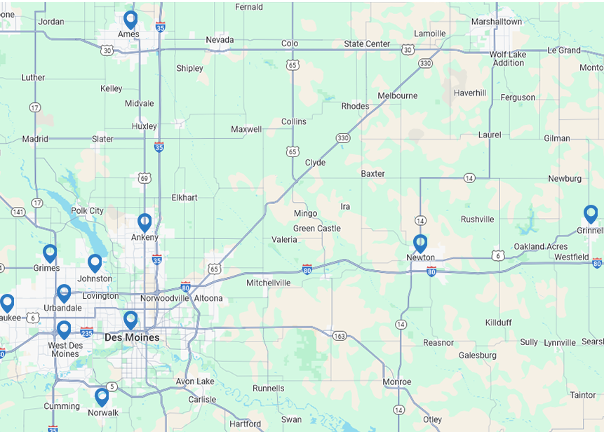 Service Area Map